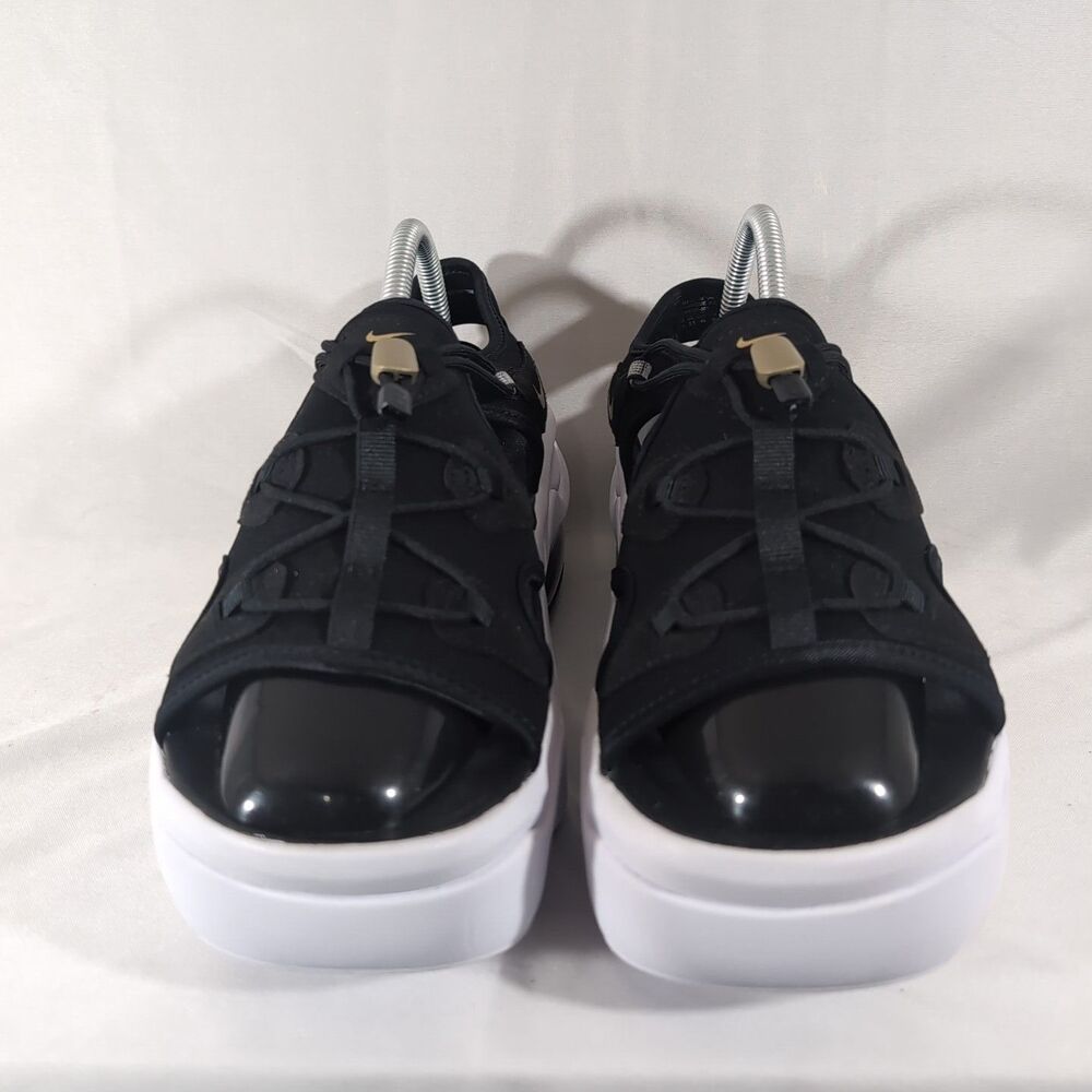 Nike Air Max Koko Platform Sandals Women's Size 11 Black/White/Gold CW9705-001 - Picture 3 of 9